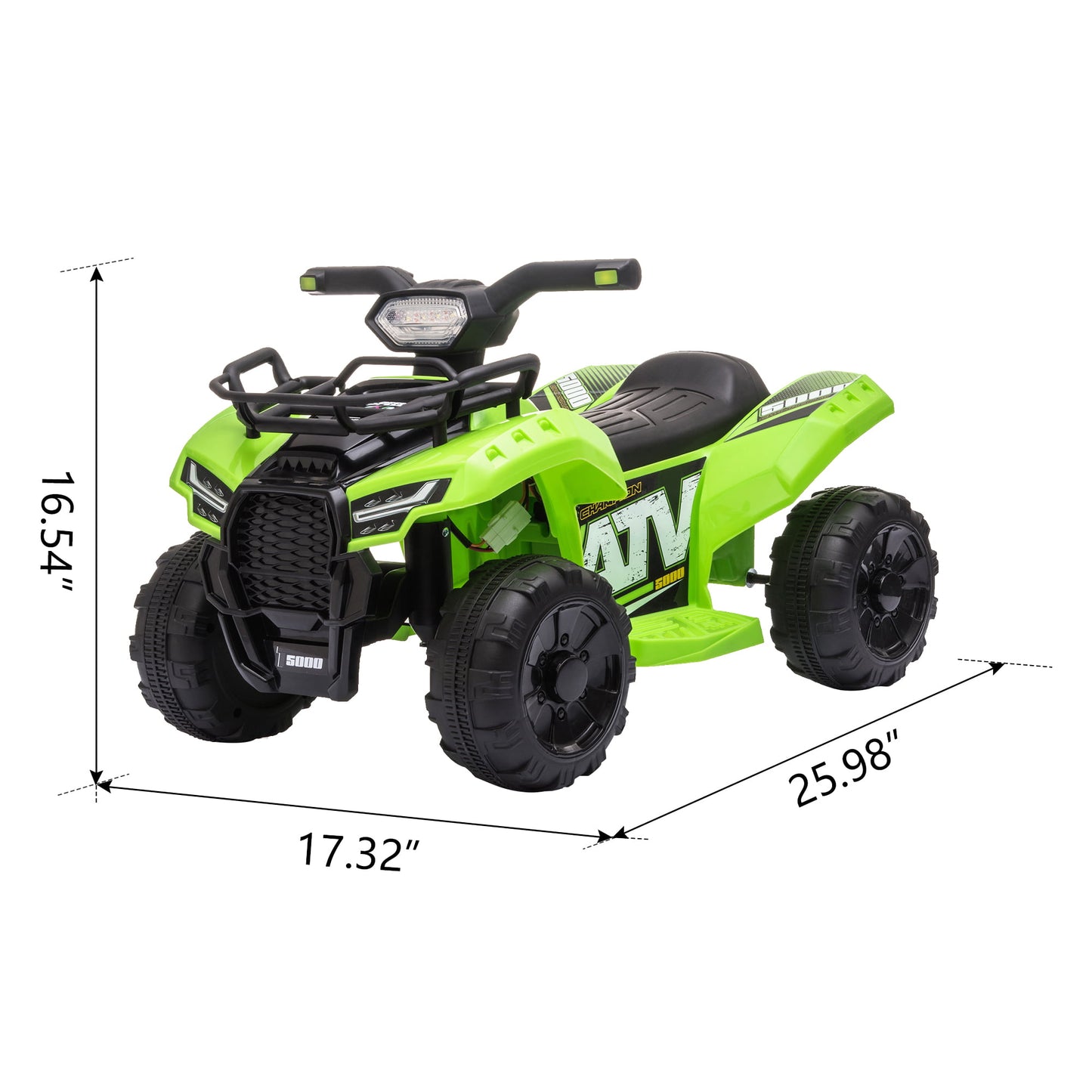 Electric ATV for Kids, 6v Ride On Toys, 4 Wheeler Ride On ATV Car, Christmas Gift Mini Ride On Car for Toddlers Boys Girls, DT63