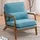SESSLIFE Accent Chair, Armrest Upholstered Single Lounge Chair, Leisure Chair Reception Chair for Living Room, Bedroom, Reading Room, Gray