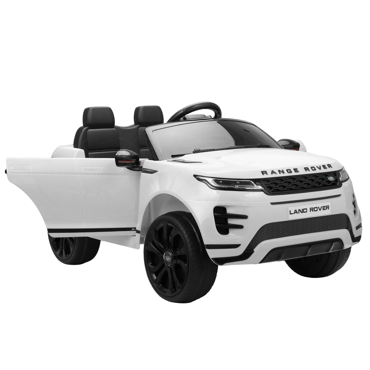 SESSLIFE Electric Ride on Vehicles for Kids Age 3-5, 12V Ride on Toy with Key Start, 4 Spring Suspension, Headlights, Christmas Gift Ride On Sports Car, White