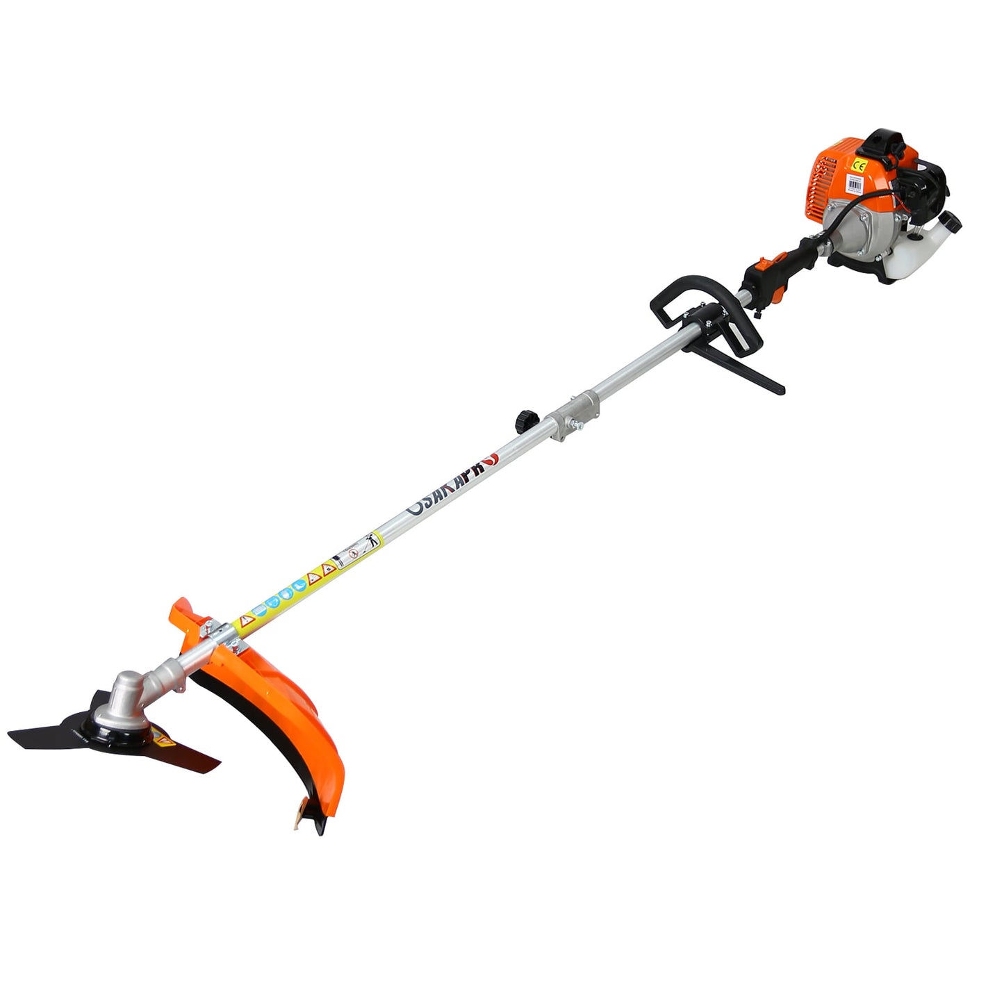 Gas Powered Weed Eater, 4 IN 1 Lawn Edger, 33CC 2-Cycle Full Crankshaft Lawn Edger with Hedge Trimmer, Gas Pole Saw, Grass Trimmer, and Brush Cutter