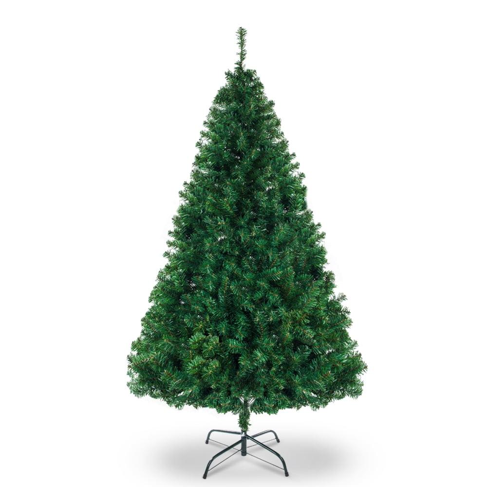 6ft Artificial Christmas Tree, 1000 Branch Tips Green Christmas Tree with Collapsible Stand, Large Bushy Christmas Pine Tree for Home Party Holiday Decoration, Easy Assembly