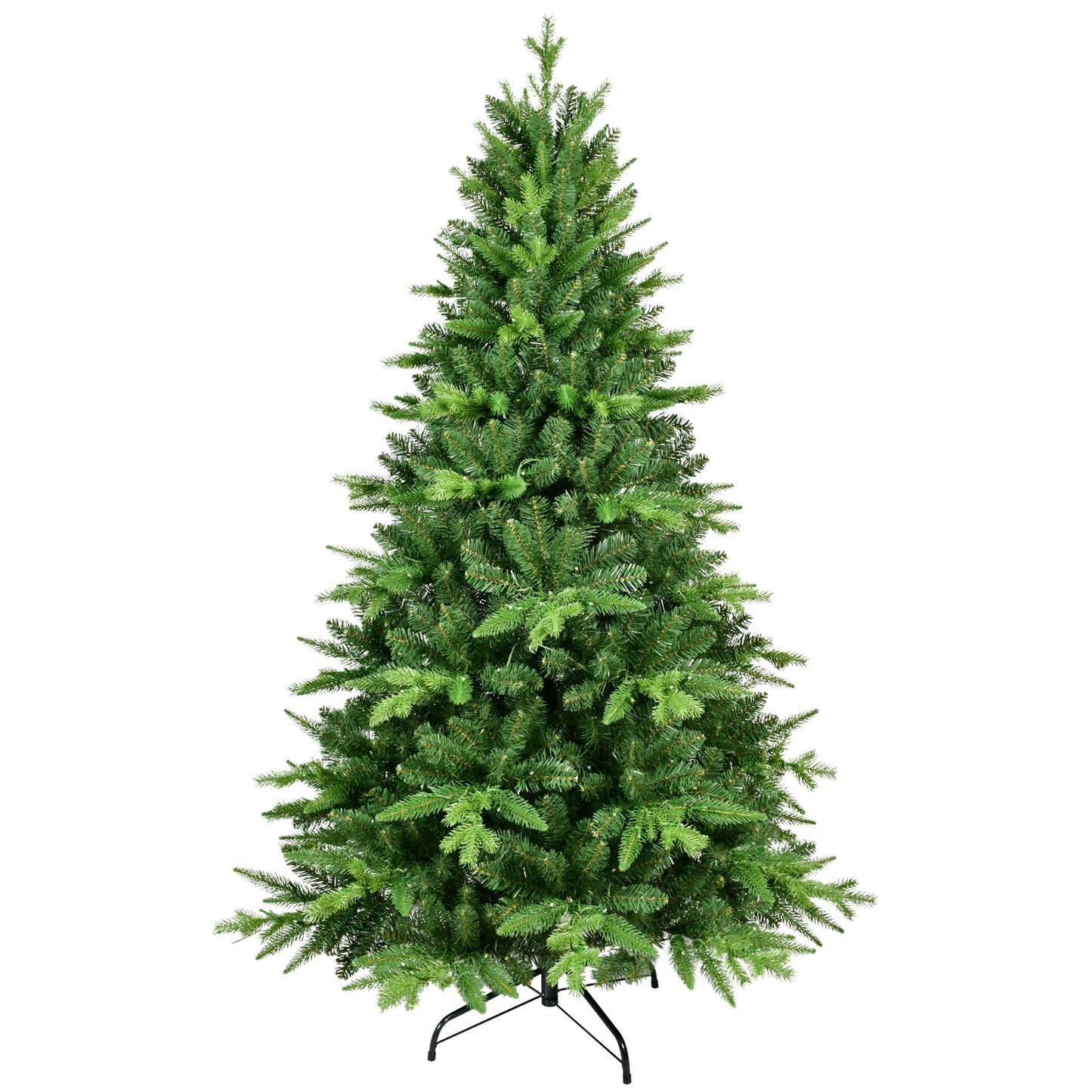 Christmas Tree with Lights, 7.5ft Prelit Artificial Christmas Tree with Metal Stand, 350 Pre-strung Led Lights and 1420 Tips, Xmas Trees Seasonal Holiday Decoration Tree