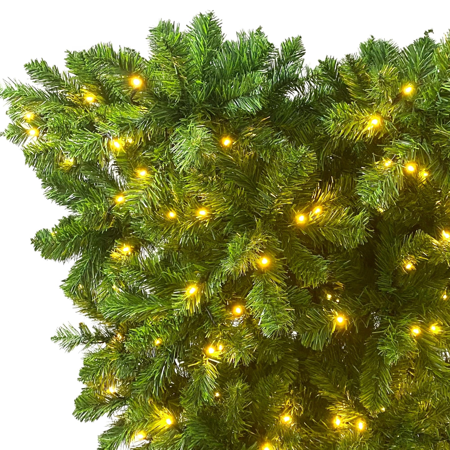 Prelit Artificial Christmas Tree, 6ft Upside Down Christmas Tree with Lights, 1000 Tips, Green Christmas Tree for Home Party Decoration