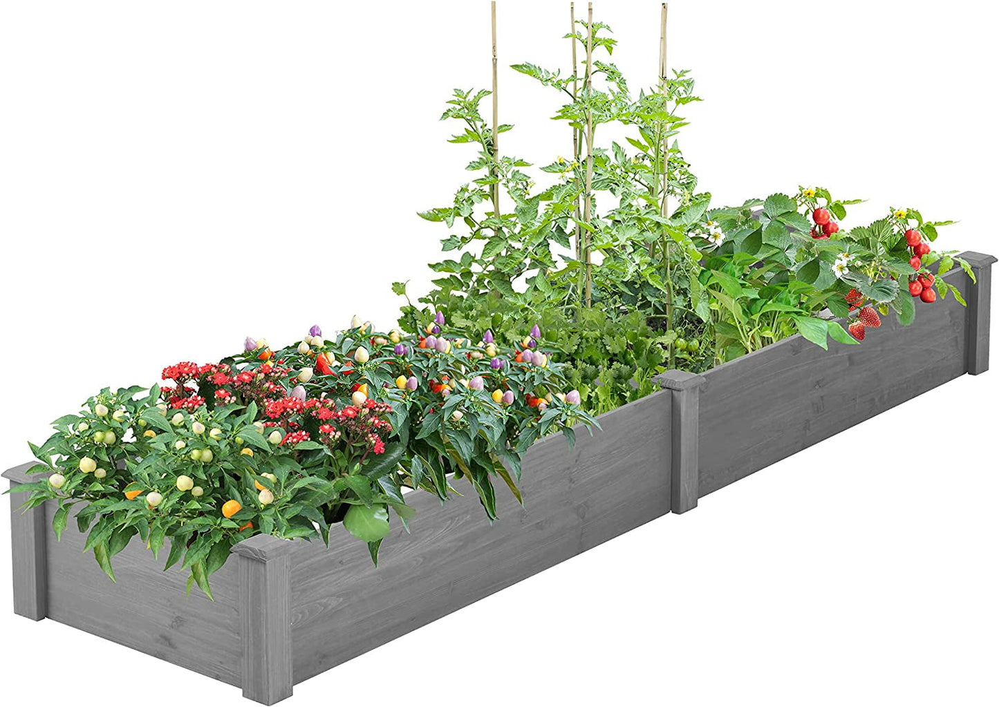 Elevated Garden Bed, Counter Height Raised Garden Bed, Rectangle Planter Box for Vegetable Fruit Herb Growing, Planter Raised Stand Grow Box with Legs