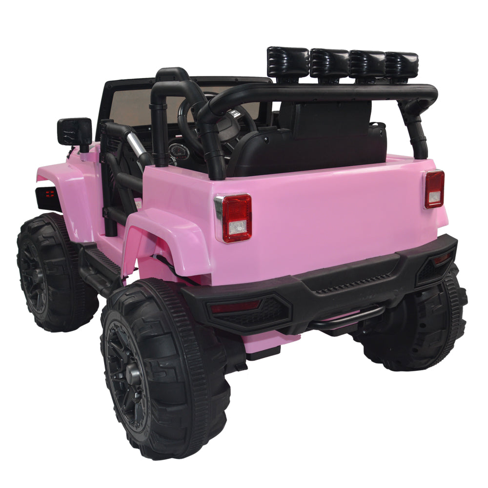 Kids Ride On Truck Car w/ Remote Control, 12V Battery Ride On Electric Cars with Spring Suspension, 3 Speed, MP3 Function, DT17