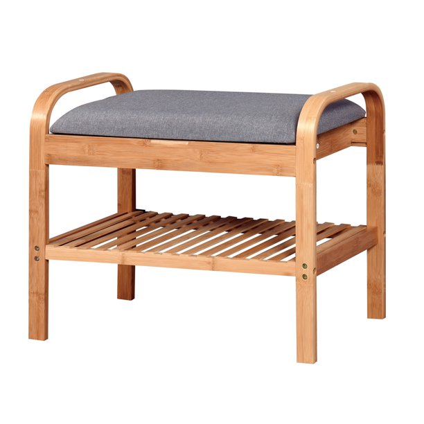 Bamboo Shoe Rack Bench