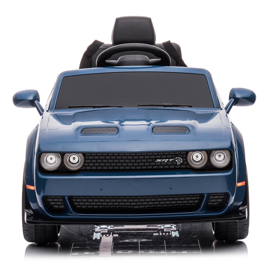 SESSLIFE Kids Ride On Car, Battery Powered Vehicle w/LED Lights MP3 Functions, Motorized Toddler Vehicles Car Toy, Adjustable Speeds, MF Player, LED Headlights(Blue)