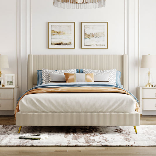 Sesslife Queen Bed Frame with Headboard, LJC