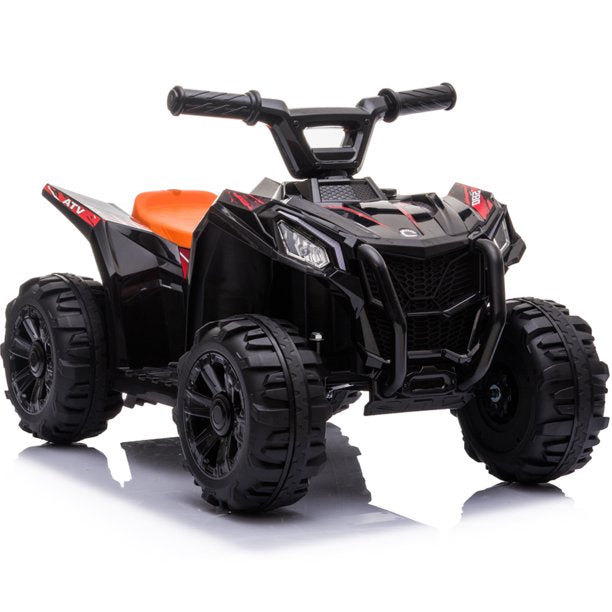 6V Ride on Car for Kids, SESSLIFE Battery Powered ATV Ride on Toys w/One-button Start, One Speed Forward, Kids' Electric Vehicles for Boy Girl 18-30 Months, 1-2 Hours Ride Time, Black