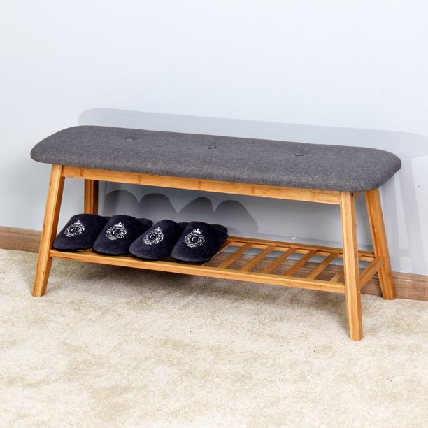 Bamboo Shoe Rack Bench