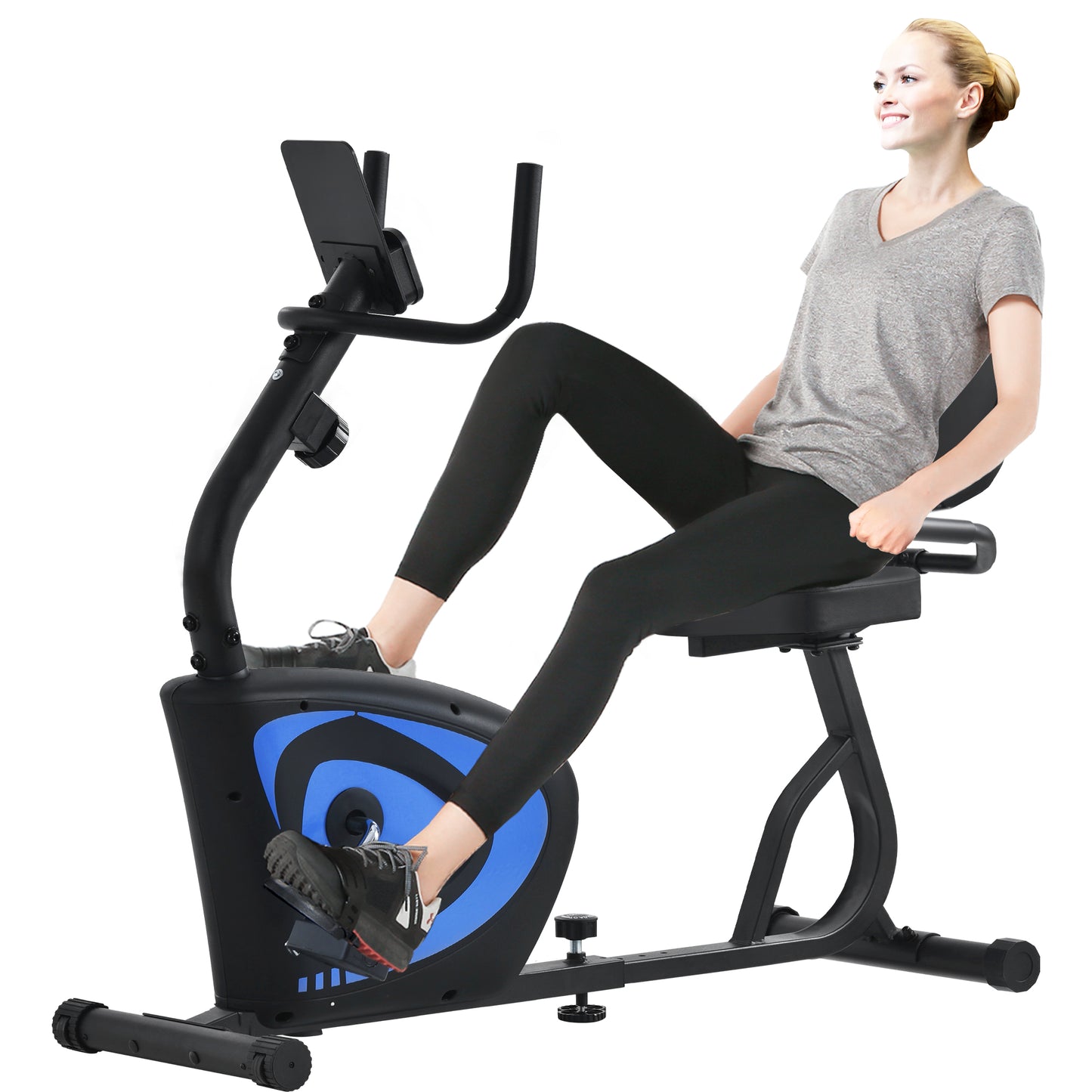 Indoor Exercise Bike, Recumbent Exercise Bike for Adults Seniors Workout and Physical Therapy, DT16