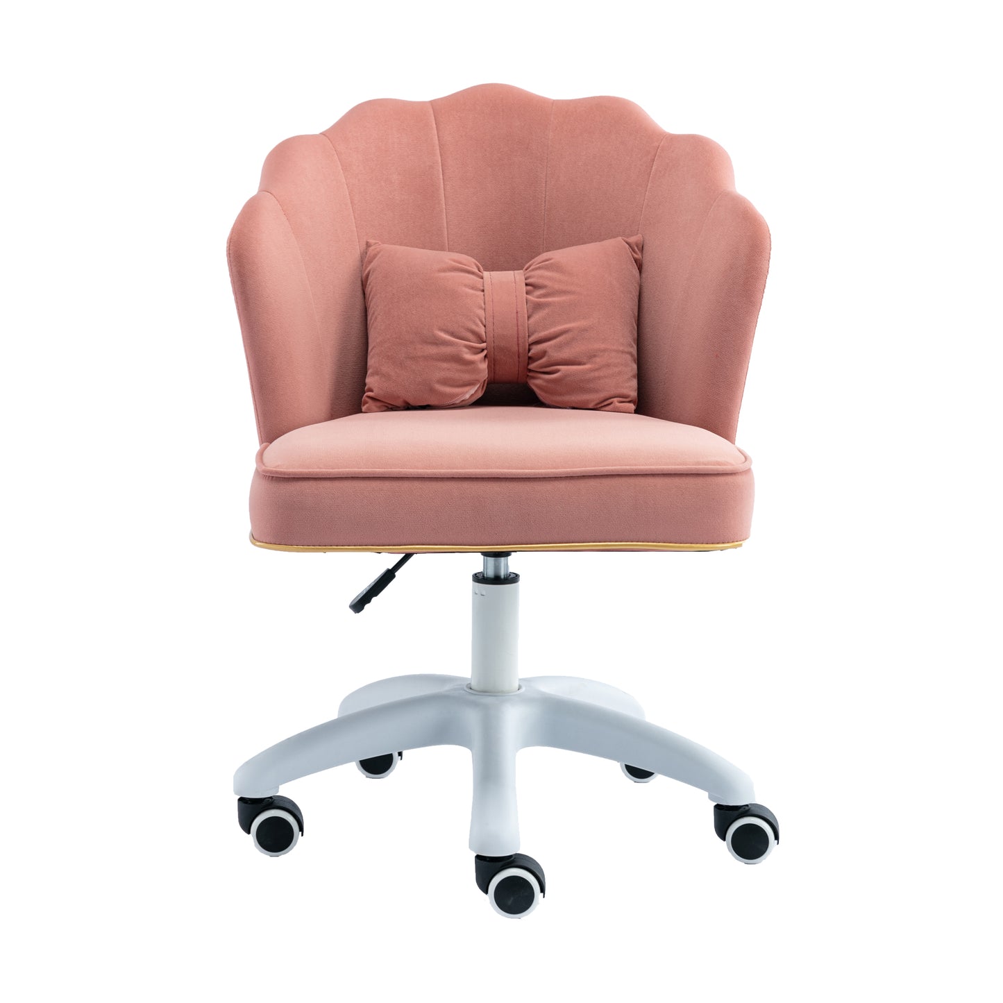 SESSLIFE Home Office Desk Chair for Girls Women, Velvet Task Chair, Vanity Chair Computer Chair with Wheels Adjustable Mid-Back, 360-Degree Swivel Chair for Make-up Studying Room Living Room