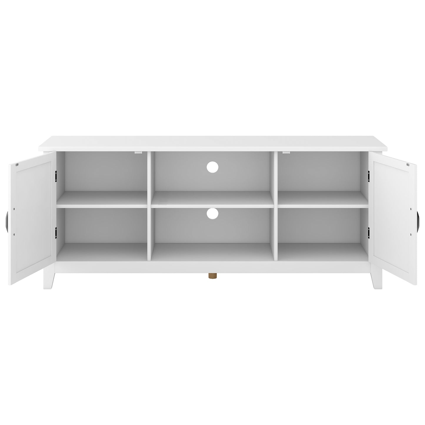 Sesslife Modern Minimalist TV Cabinet for 60 inch TV stand, TV & Media Furniture with Storage, Media Table for Living Room, Bedroom, White
