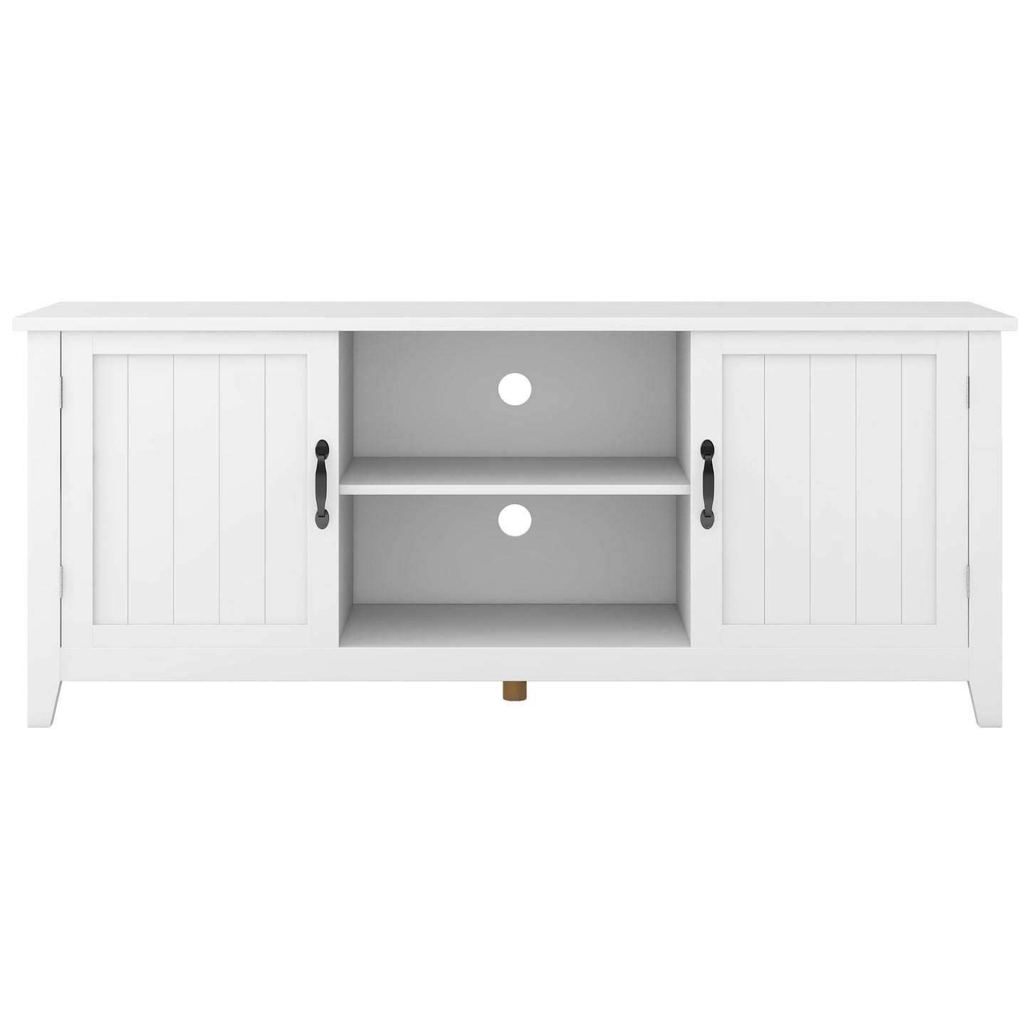 Sesslife Modern Minimalist TV Cabinet for 60 inch TV stand, TV & Media Furniture with Storage, Media Table for Living Room, Bedroom, White