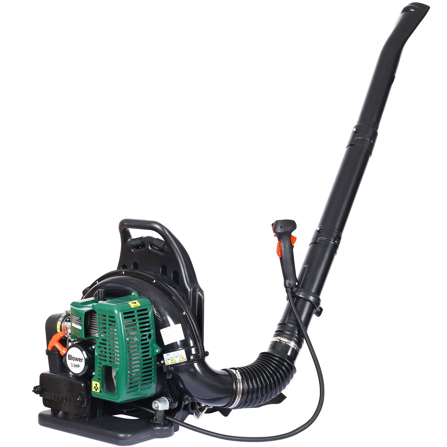 Gas Powered Leaf Blower, 52cc 2-Cycle Backpack Leaf Blower with Nozzle Extension and Adjustable Strap, Commercial Leaf Vacuum for Blowing Leaves/Snow/Mowed Grass, EPA Passed