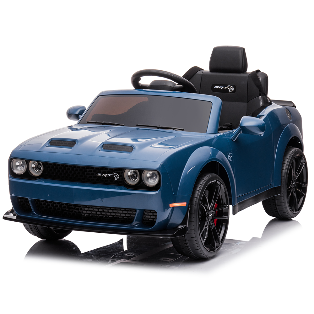 SESSLIFE Kids Ride On Car, Battery Powered Vehicle w/LED Lights MP3 Functions, Motorized Toddler Vehicles Car Toy, Adjustable Speeds, MF Player, LED Headlights(Blue)