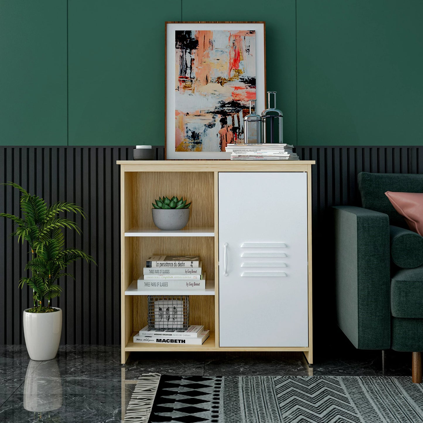 Sesslife 10 Drawers Fabric Dresser, Clothes Cabinet Storage Organizers, Fabric Dresser for Kids and Adults, Chest of Drawers with Steel Frame and Wooden Top for Bedroom, Living Room, Hallway