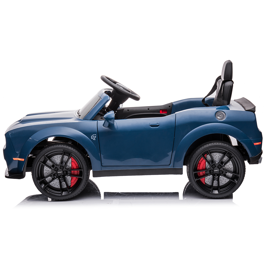 SESSLIFE Kids Ride On Car, Battery Powered Vehicle w/LED Lights MP3 Functions, Motorized Toddler Vehicles Car Toy, Adjustable Speeds, MF Player, LED Headlights(Blue)