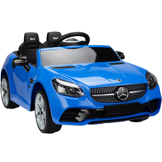 SESSLIFE Ride on Car for Boys Girls, 12V 4 Wheeler Ride on Toy with LED Headlights, Horn, Safety Belt, Kids Electric Car for 3-4 Years Old, Birthday Gift / New Years Gift, Blue, X1633