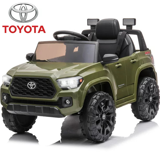 Toyota Battery-Powered Car Toy for Boys, SESSLIFE Kids Ride on Car with Remote Control, 12V Ride on Toy Car w/Music Player, LED Lights, Electric Vehicles for 2-4 Yrs. Old Christmas Gift, Gray, X1729