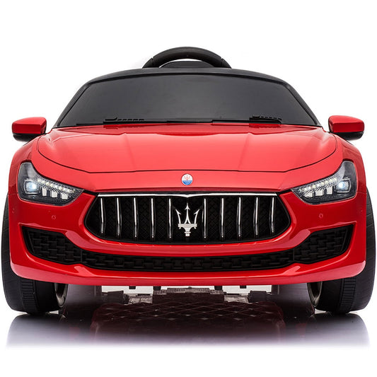 SESSLIFE Ride on Cars for Kids, 12V Licensed Maserati Kids Ride on Toy with Remote Control, MP3 Player, Horn, Front/Rear Lights, Electric Car for Boys Girls, Kids Christmas Birthday Gift, Red, X1786