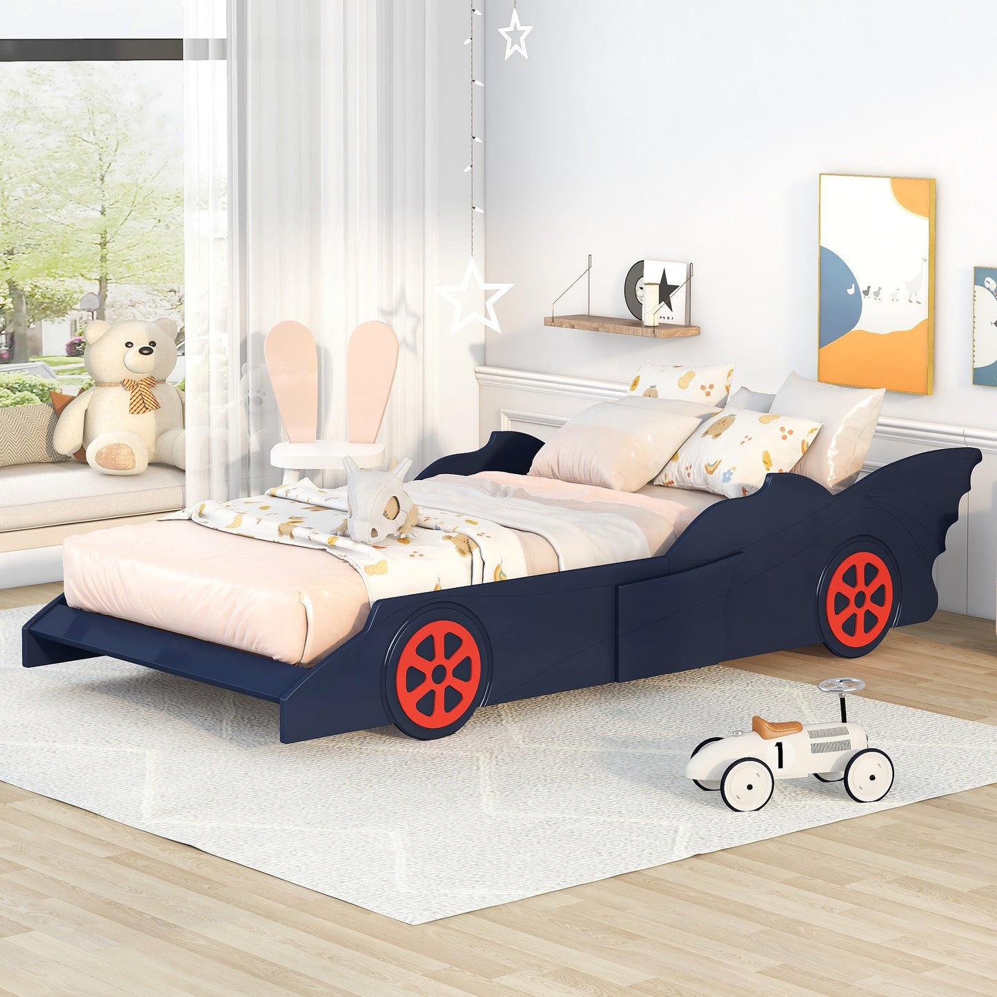 Sesslife Twin Size Race Car Bed