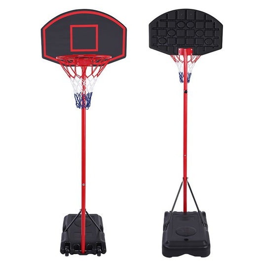 Basketball Hoop Outdoor, SESSLIFE Portable Basketball Hoop with Wheels, 5.25ft-7.15ft Height-Adjustable Basketball System for Kids Teens Adults, Basketball Goal Game Play Set, Red & Black, X2754