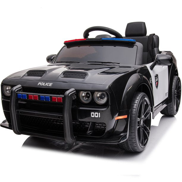 Dodge Licensed 12V Kids Ride on Car with Parent Remote Control, LED Lights, MP3 Player, Spring Suspension, Battery Powered Sports Ride on Toys for 2-4 Years Old Boy and Girl, Black