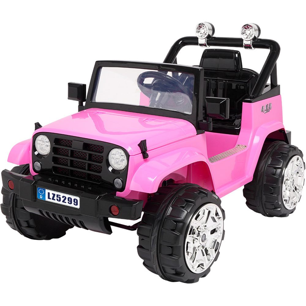 Kids Ride on Truck Cars, SESSLIFE 12V Ride on Car with Remote Control, Battery-Powered Ride on Toy for Kids 3-5, Girls Ride on with Lights MP3 Player Horn for Birthday Gift, Pink, X1836