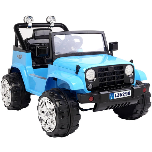 SESSLIFE Ride on Cars for Boys Girls, 12V Battery-Powered Ride on Toy with Remote Control, MP3 Player, Horn, LED Light, Electric Car for Kids 3-5 Yrs Old, Ride on Truck for Christmas Gift, Blue, X1825