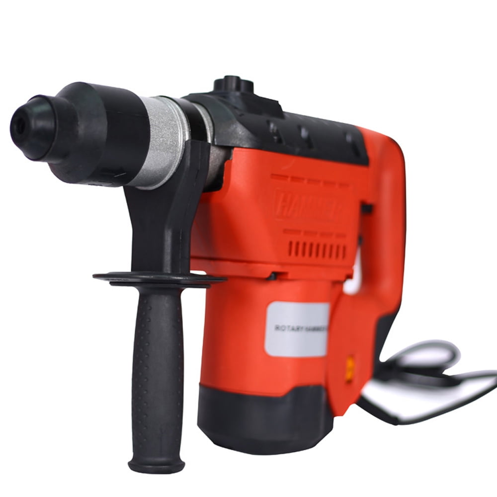 SESSLIFE 1100W Rotary Hammer, 1-1/2" SDS Plus Rotary Hammer Drill with 3 Functions for Concrete, Professional Electric Hammer Drill Kit, Black & Red, X2465