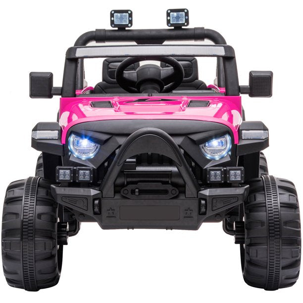 Battery-Powered Car for Girls, SESSLIFE Kids Ride on Car with Remote Control, 12V Ride on Toy Car w/MP3 Player, LED Lights, X1730