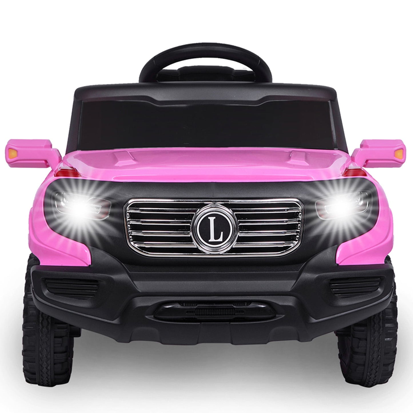 Electric Car for Kids Ages 3-5, SESSLIFE 6 Volt Ride on Car with Remote Control, Music, Horn, LED Lights, Kids Ride on Toys for Girl Birthday / Christmas Gift, Pink, X1379