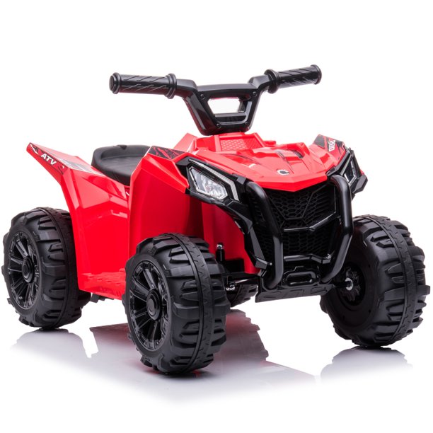 6V Ride on Car for Kids, SESSLIFE Battery Powered ATV Ride on Toys w/One-button Start, One Speed Forward, Kids' Electric Vehicles for Boy Girl 18-30 Months, 1-2 Hours Ride Time, Pink