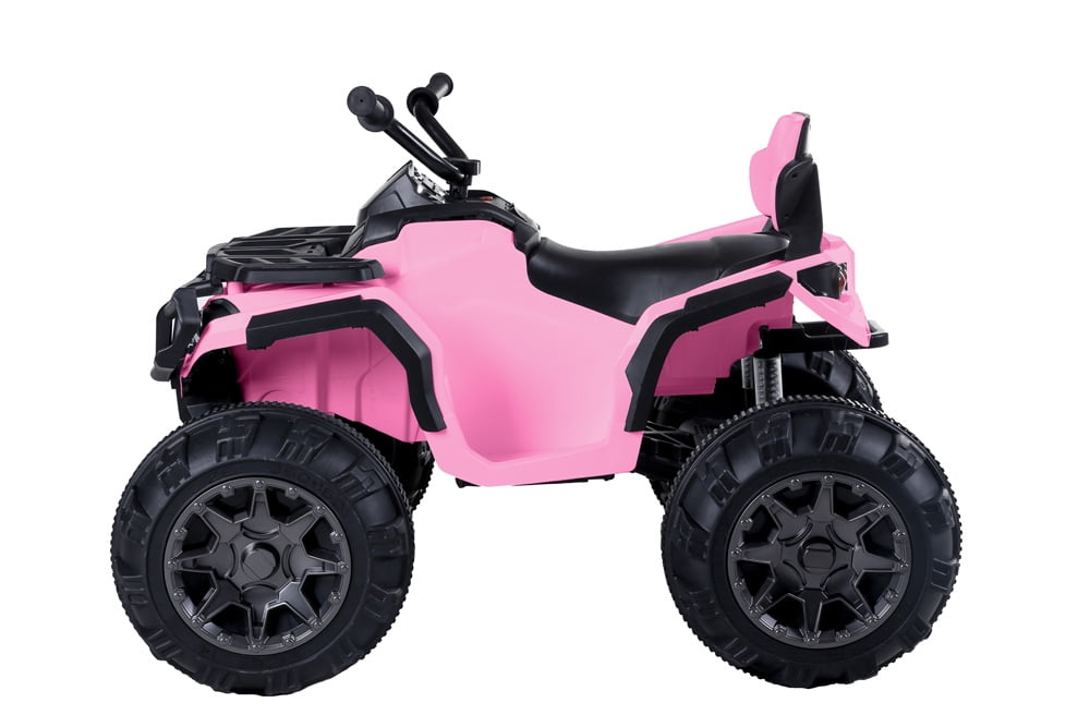 Electric ATV for Kids, SESSLIFE 12V Ride on Toys with MP3 Player, LED Lights and Horn, Battery-powered Ride on Car for Girl 3-5 Yrs.Old, Kids Sport Vehicles for Christmas Gift, Pink, X1425