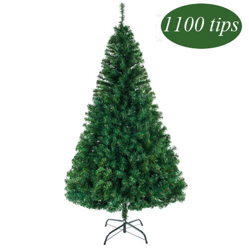 Artificial Christmas Tree 7ft, Green Christmas Tree with Collapsible Stand, DT19