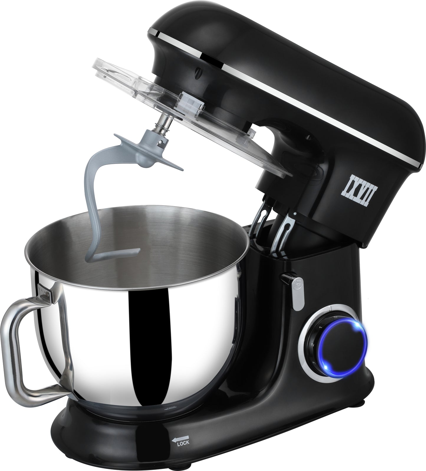 New Upgrade Food Mixer, 7.4 QT Electric Kitchen Mixer, 660W 6-Speed Mixers Kitchen Electric Stand Mixer with Dishwasher-Safe Stainless Steel Bowl, Blender Dough Hook, Whisk for Daily Use