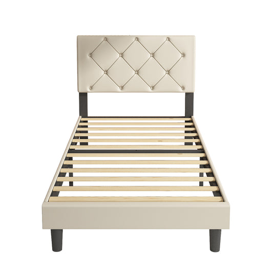 Sesslife Black Platform Bed Frame, Queen Bed Frame with Velvet Upholstered Headboard, Queen Floor Bed Frame, Mattress Foundation, No Box Spring Needed, Easy Assembly