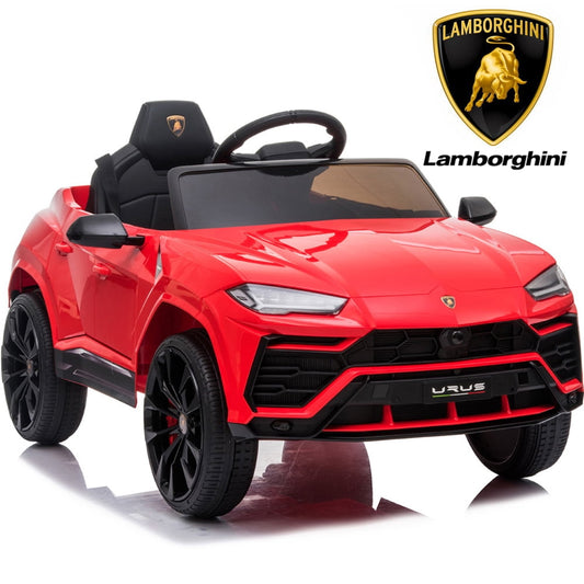 Sesslife Red 12V Lamborghini Powered Ride On with Remote Control, Kids Cars to Ride in for 2-4 Years Old, Electric Ride on Toy Vehicle with Music Player, LED Lights, 3 Speeds