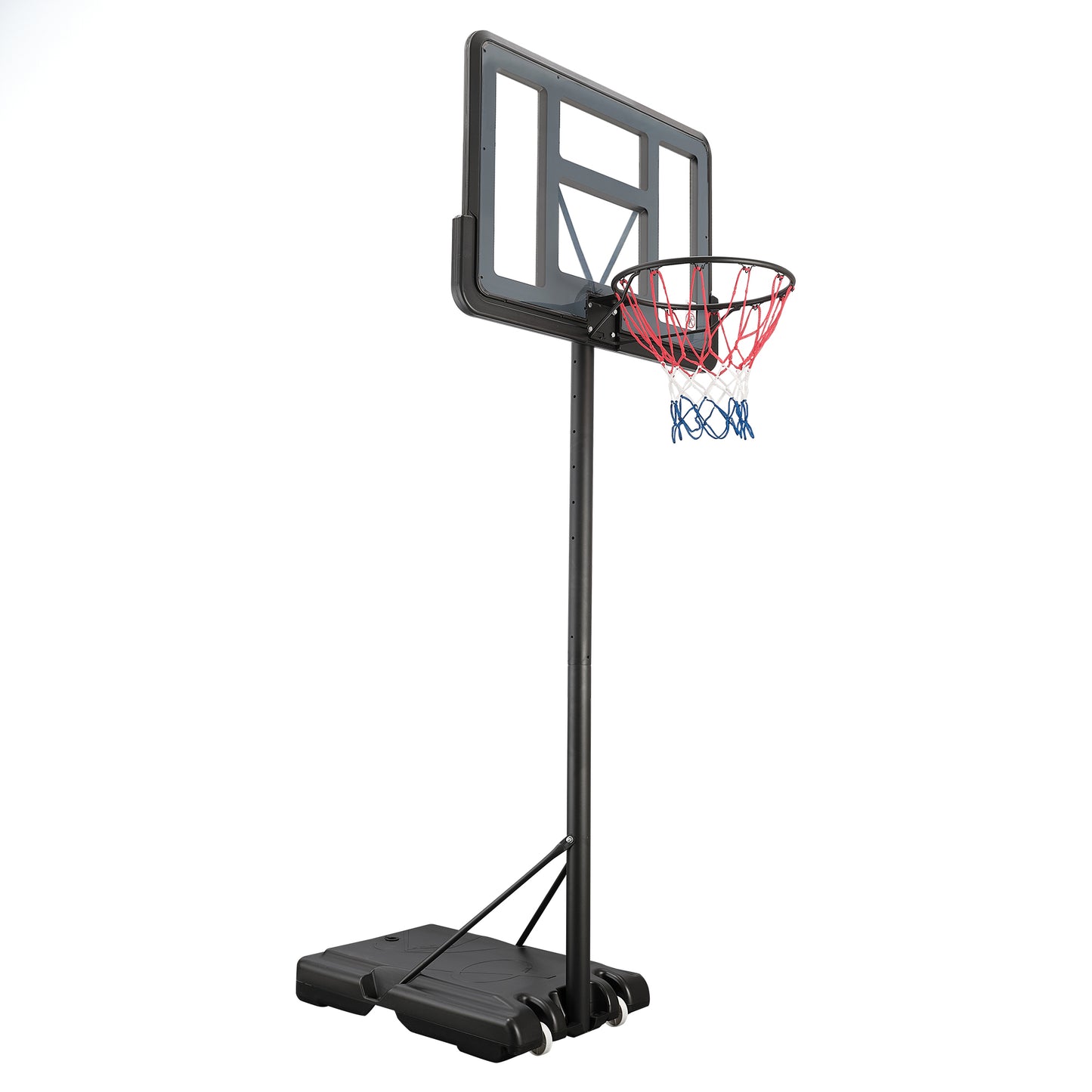Outdoor Basketball Hoop, Portable Basketball Court for Adults Teenagers, 4.75ft -10ft Height Adjustable Basketball Goal, DT65