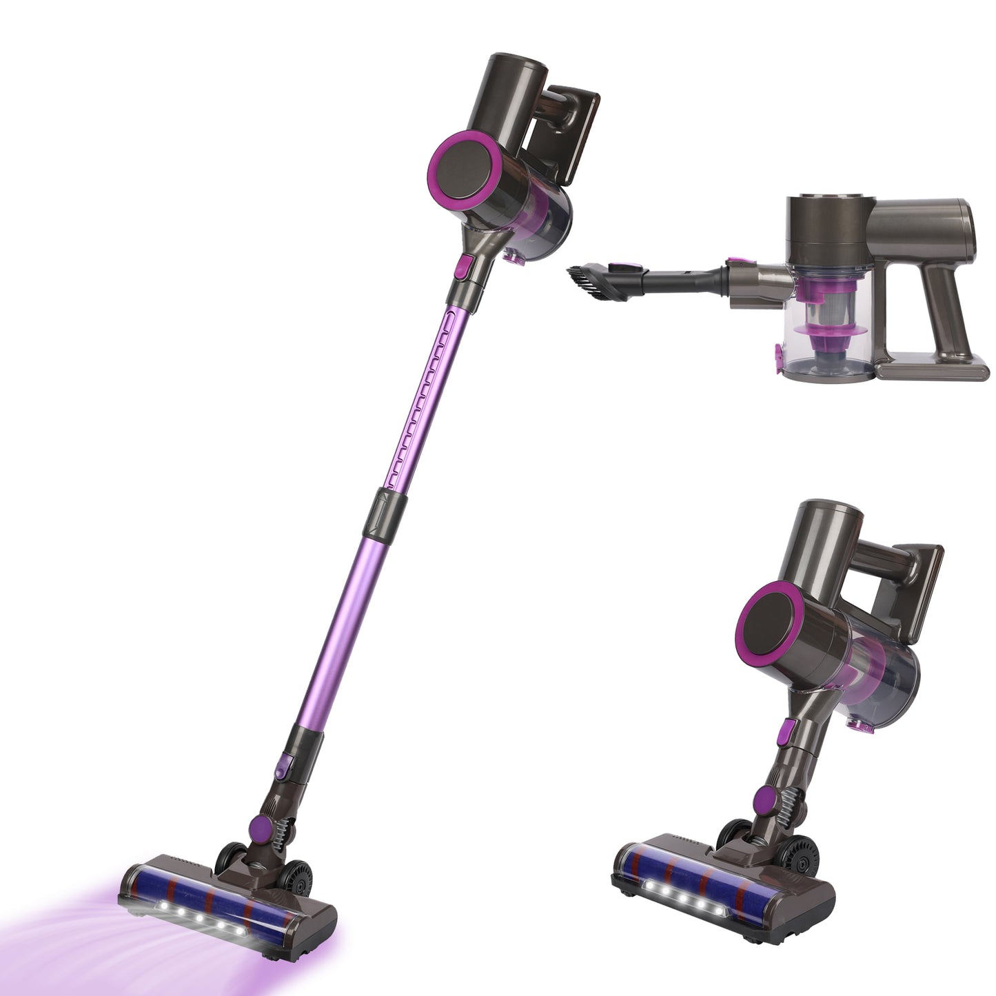 Pet Vacuum Cleaner, Lightweight Stick Vacuum Cleaner, Wireless Stick Vacuum Cleaner, 200w Brushless Motor & Triple Filtration System, Stick Handheld Vacuum for Hardwood Floor Pet Hair