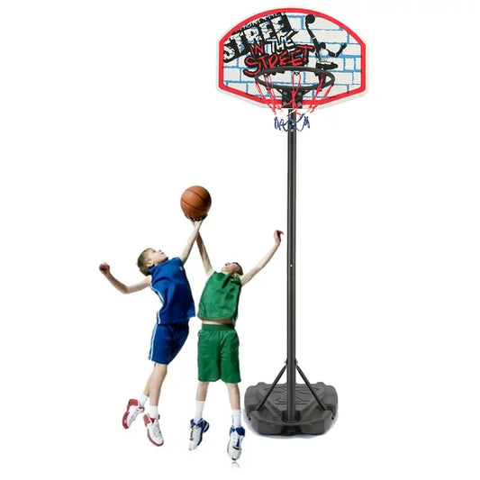 Basketball Hoop Outdoor, SESSLIFE Portable Basketball Hoop with Wheels, 4.59ft - 6.23 Height-Adjustable Basketball System for Kids Teens Adults, Basketball Goal Game Play Set, Red/Black/Blue