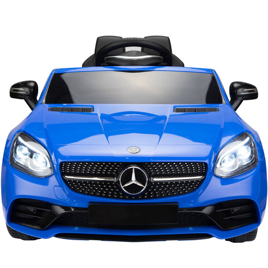 SESSLIFE Ride on Toys for Kids, 12V Electric Ride on Car with LED Headlights, Horn, Safety Belt, Battery Powered Car for 3-4, Rechargeable Vehicle for Boys Birthday Gift, Blue, X1641