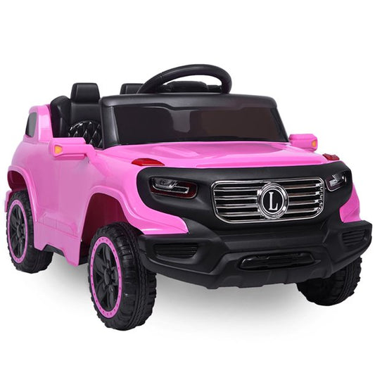 Kids Ride on Toys, SESSLIFE 6V Battery Powered Remote Control Car - Electric Ride on Car w/Music, LED Lights, Horn, Adjustable Safety Belt, Vehicle for Girl 3-5 Years Old, X1383