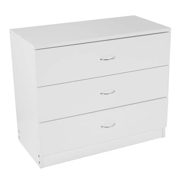 Sesslife New Upgrade Nightstand, Modern White Nightstand with 4 Drawers, Wood Bedside Table Night Stand for Bedroom