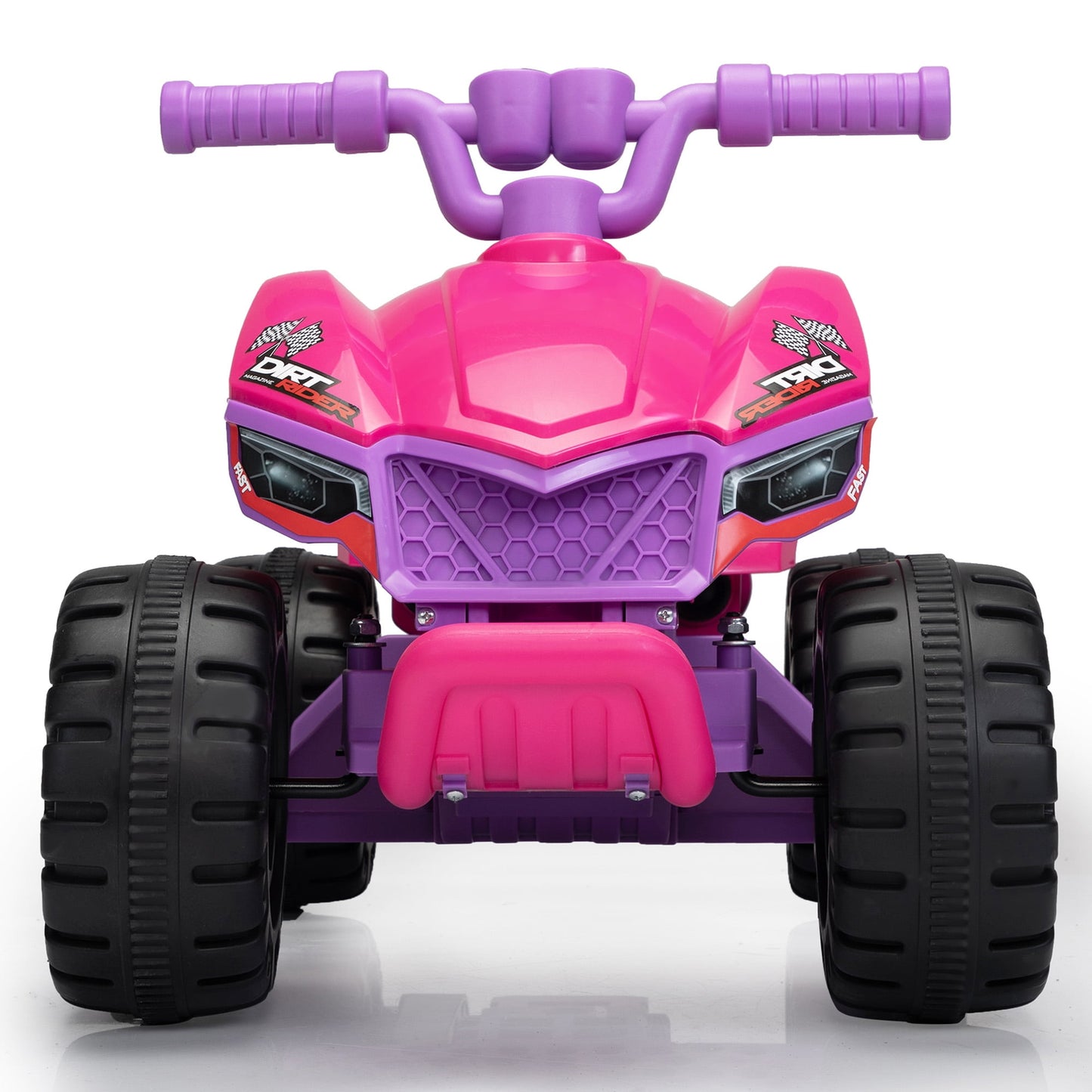 6 Volt ATV for Boys Girls, Sesslife Battery Powered Ride on Toy with Spray Device, MP3 Player, LED Lights, Kids Ride on Cars with Bluetooth, USB Port, Electric Cars for Ages 2-4 Yrs.Old, Rose Red