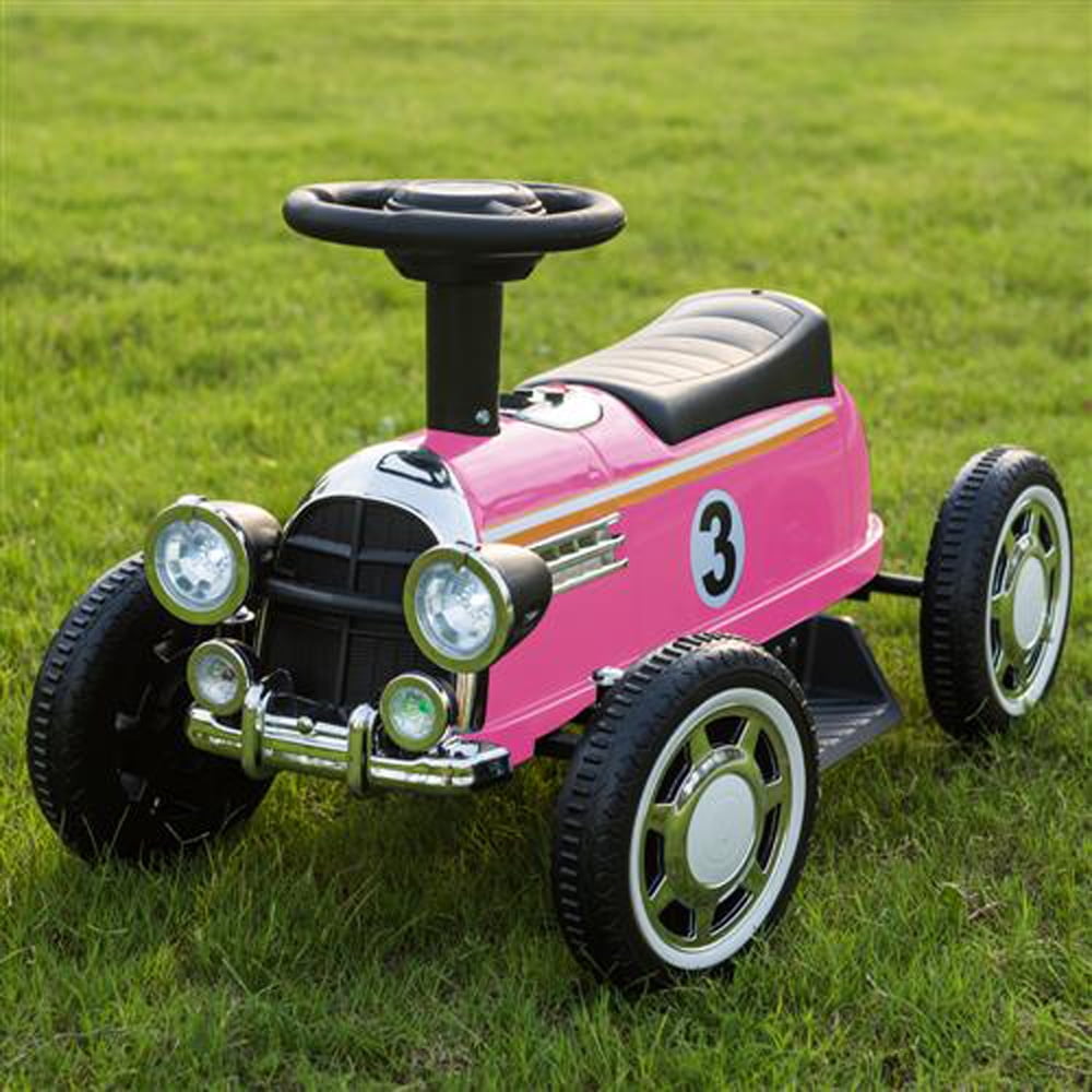 6V Electric Car for Kids, SESSLIFE Battery Powered Ride on Car with LED Headlights, Music Player, 3-5KM/H Speed, Ride on Toy for Girls 2-4 Years Old Christmas Gift, Pink, X808