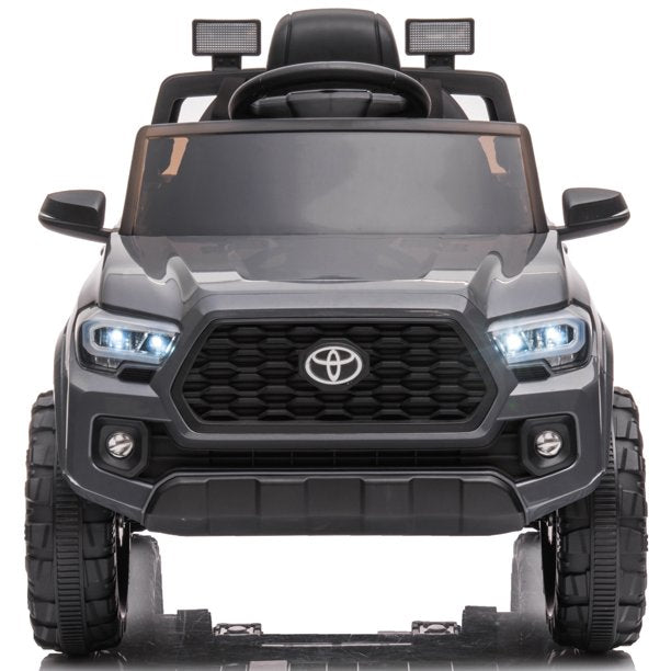 Kids 12V Ride on Toys, Official Licensed Toyota Tacoma Ride on Car with Remote Control, MP3 Player, Radio, Lights, Battery Powered Electric Ride on Vehicle for 2 to 4 Years Birthday Gift, White