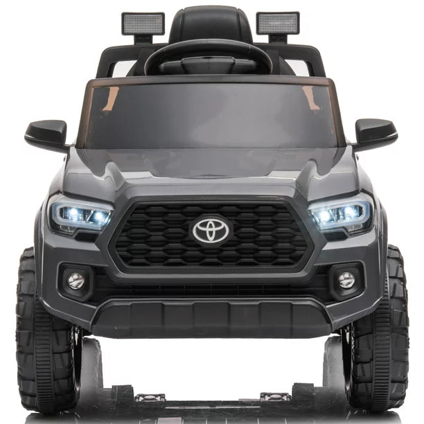 Toyota Battery-Powered Car Toy for Boys, SESSLIFE Kids Ride on Car with Remote Control, 12V Ride on Toy Car w/Music Player, LED Lights, Electric Vehicles for 2-4 Yrs. Old Christmas Gift, Gray, X1729