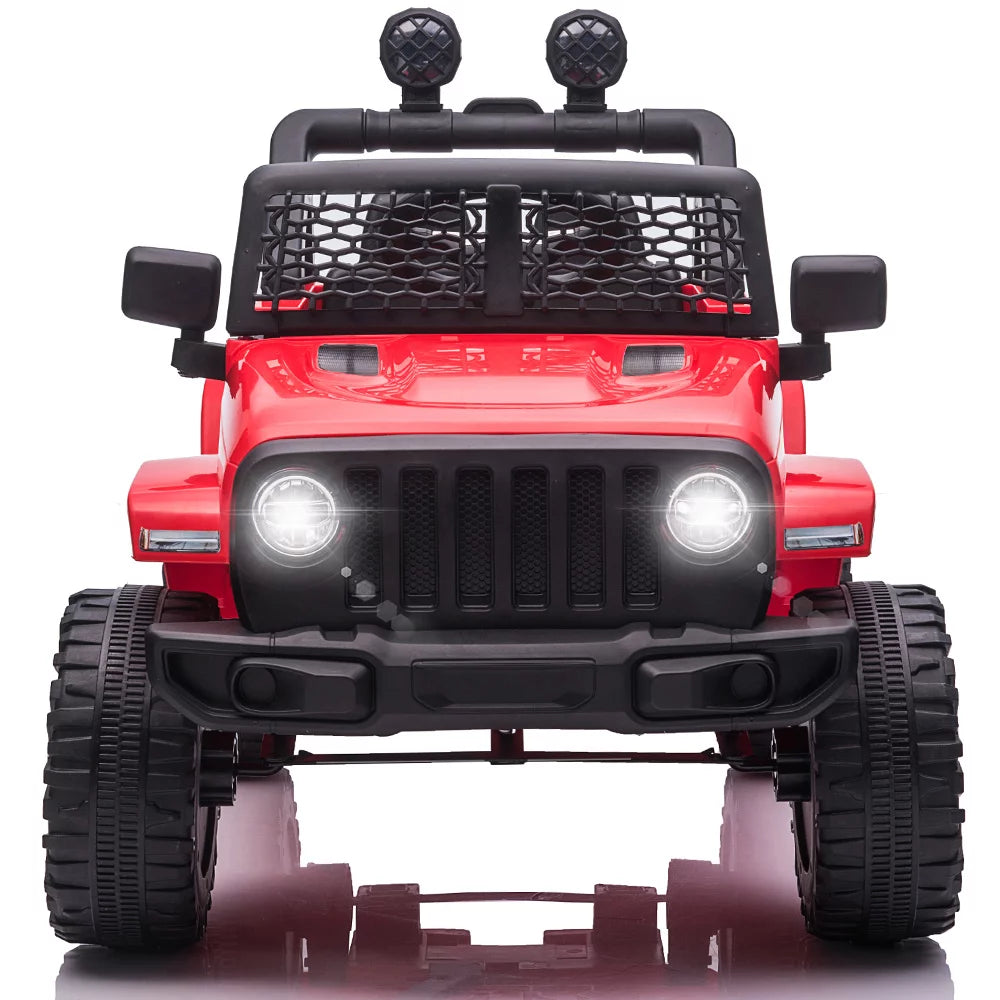 12V Powered Ride on Car for Kids, Sesslife Electric Ride on Toys with Remote Control, 3 Speeds, Horn, LED Lights, Kids Ride on Truck for Girl 2-4 Years Old Birthday Gift